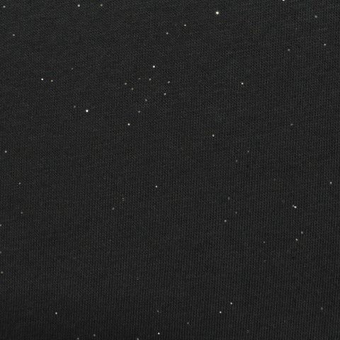 Cotton Polyester French Terry Fabric, 245 gsm, 160 cm — Black