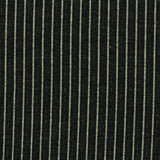 Black Vertical-Pinstripe French Terry, Cotton-Poly