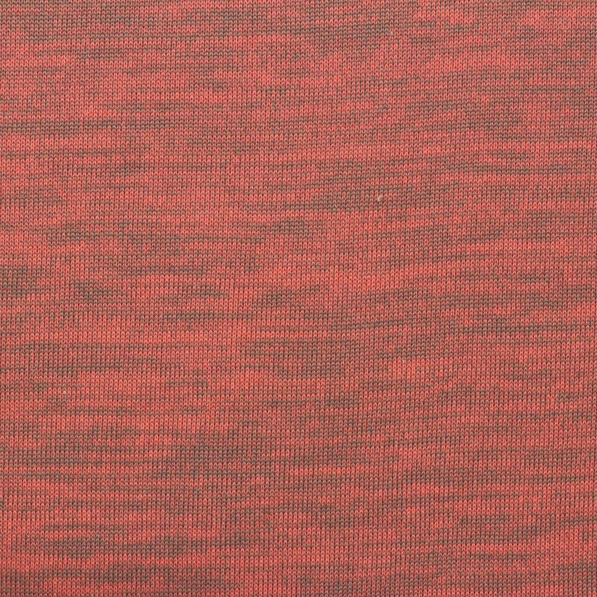 Red Marl French Terry, Polyester, 280 gsm