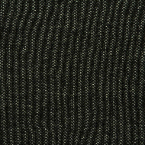 Dark Green Marl French Terry, Poly-Cotton, 260 gsm