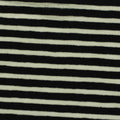 Black Horizontal-Stripe Knit, Cotton-Poly, 110 gsm
