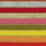 Multicolor Horizontal-Stripe Jersey Knit, Viscose-Poly — texture