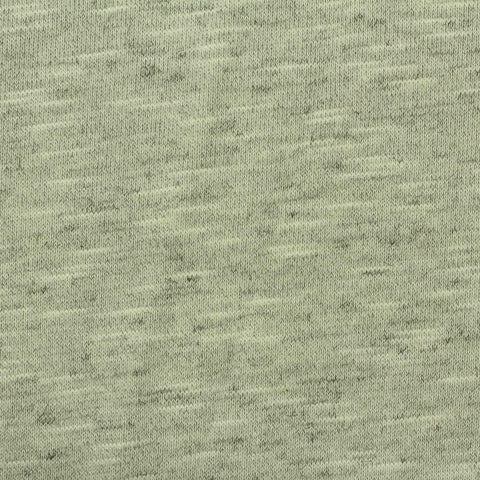 Light Green Marl French Terry, Poly-Cotton