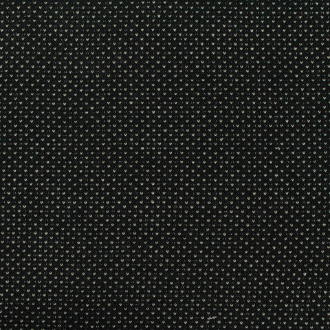 Black Chevron Jersey Knit, Cotton