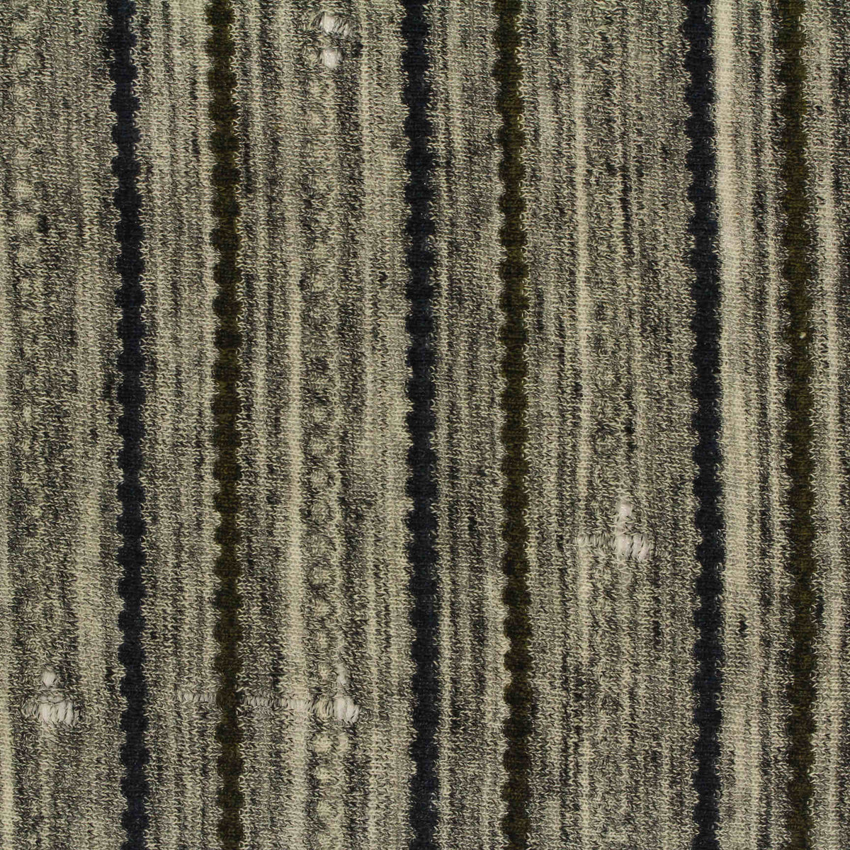 Dark Green Stripes Jersey Knit, Cotton-Poly, 109 gsm