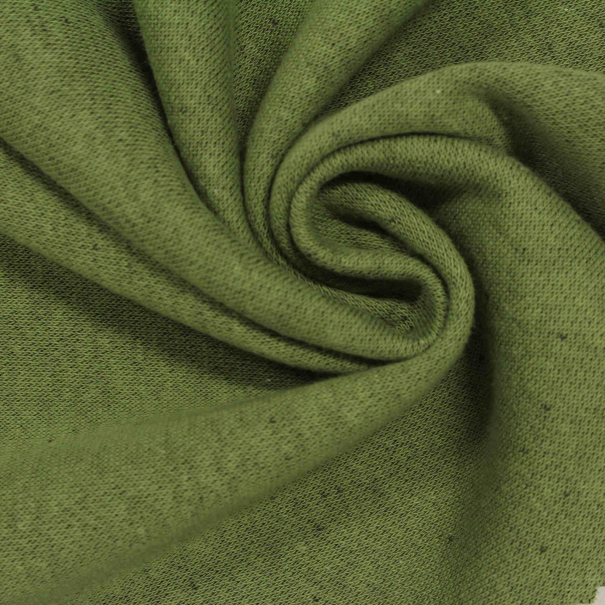 Green Marl French Terry, Cotton