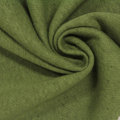 Green Marl French Terry, Cotton