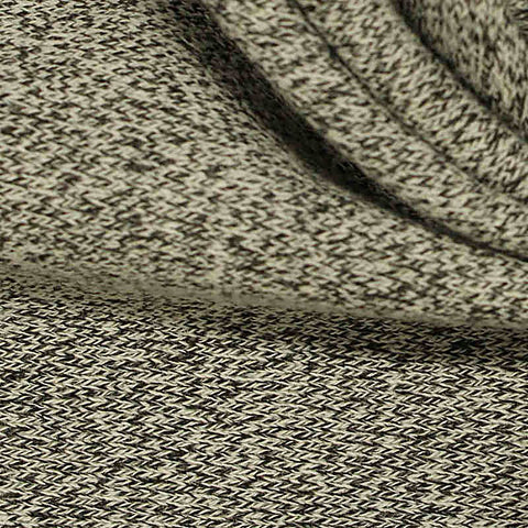 Dark Grey Marl French Terry, Poly-Cotton, 260 gsm