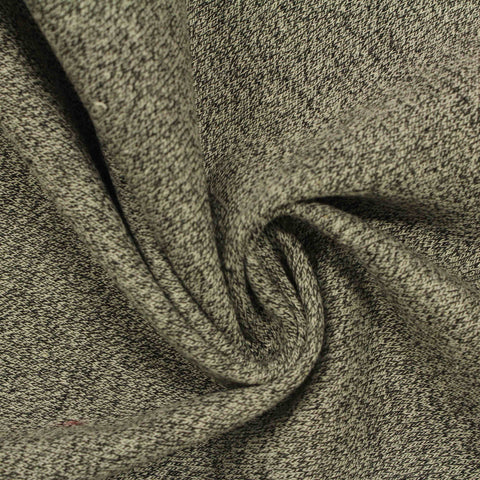 Heathered Grey Marl French Terry, Poly-Cotton, 260 gsm