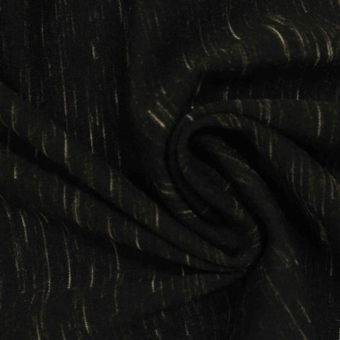Black Lines Ponte Knit, Polyester