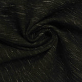 Dark Green Marl Ponte Knit, Cotton-Poly