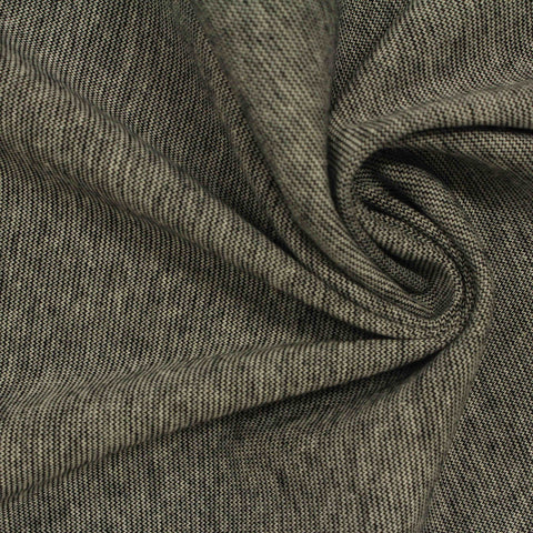 Light Grey Marl Interlock Knit, Cotton-Poly