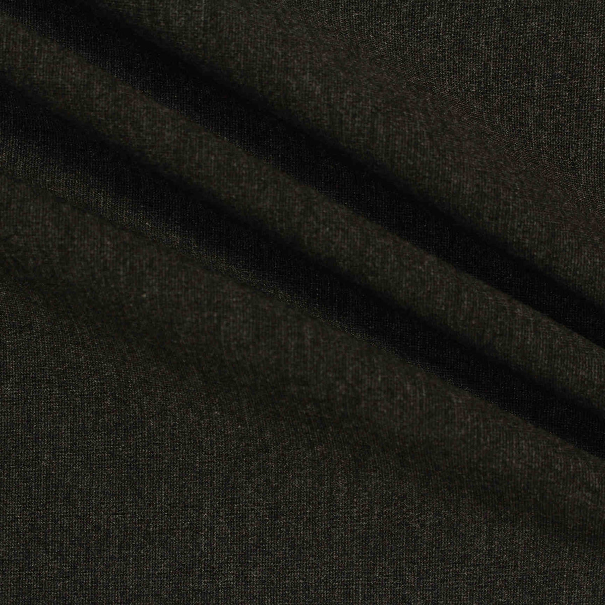 Black Marl Ponte Knit, Viscose-Nylon, 380 gsm