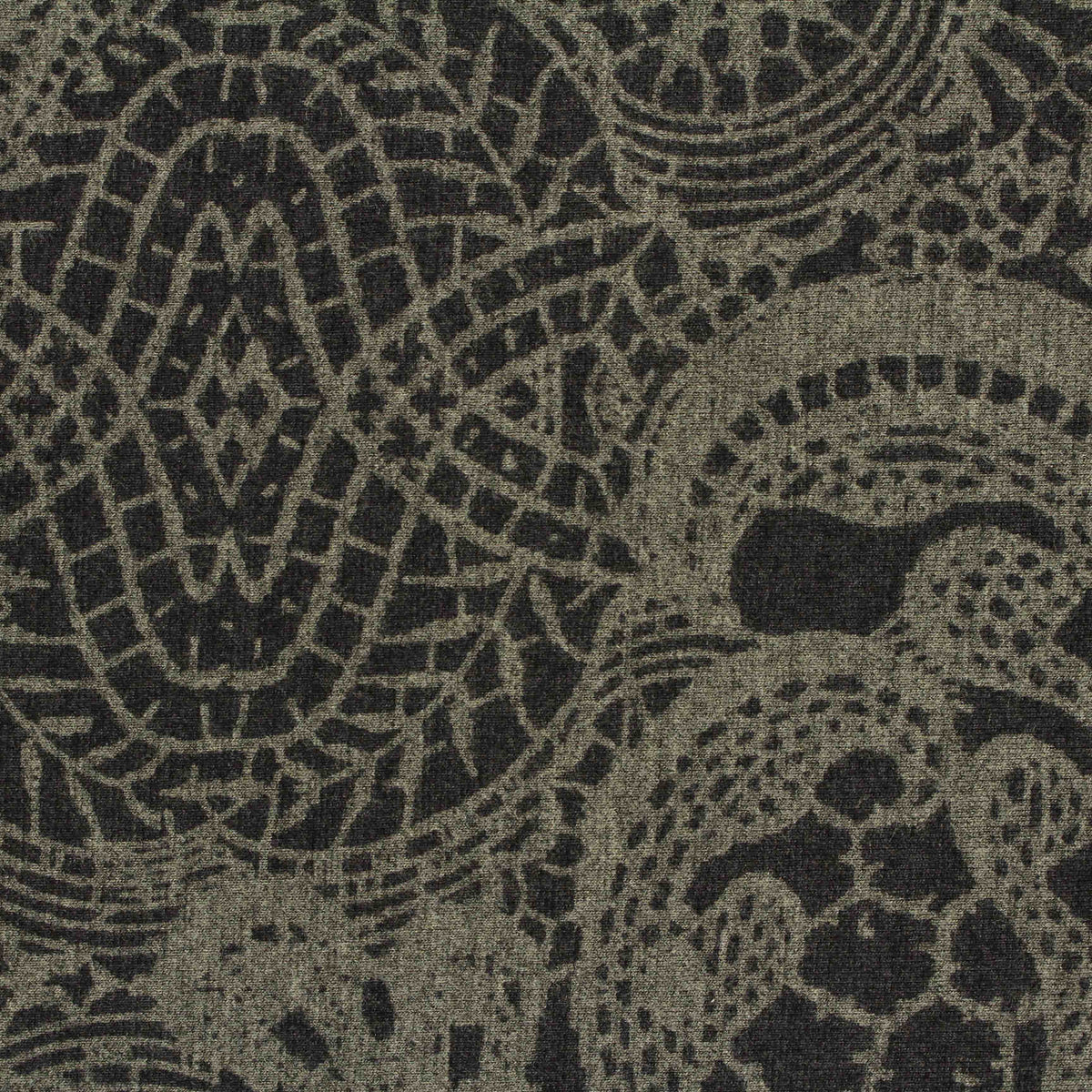 Jacquard Viscose Nylon Stretch Ponte Knit Fabric, 370 gsm — Brown
