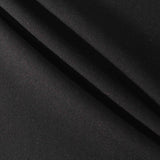 Polyester Viscose Stretch Scuba Knit Fabric, 485 gsm, 163 cm — Black