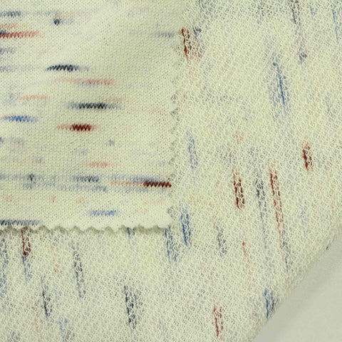 Cream Marl French Terry, Poly-Viscose