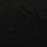 100% Polyester French Terry Fabric, 203 gsm — Black