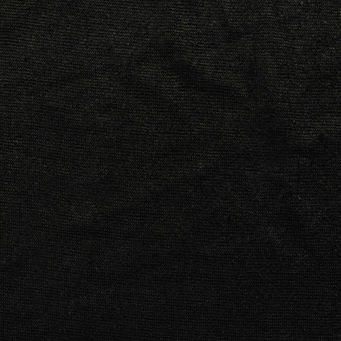 100% Polyester French Terry Fabric, 203 gsm — Black