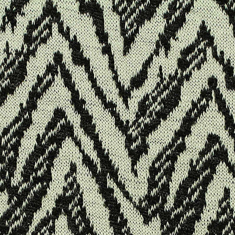 Black Zigzag Jacquard, Polyester, 176 gsm