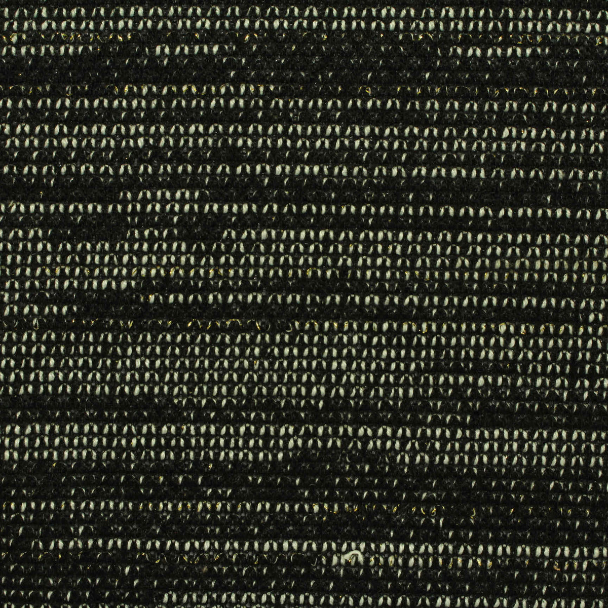 Black Horizontal-Stripe French Terry, Polyester