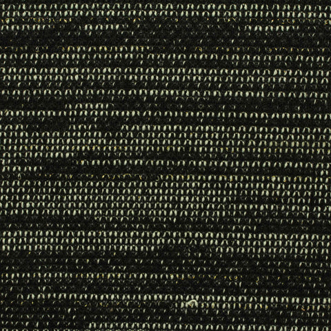 Black Horizontal-Stripe French Terry, Polyester