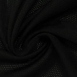 100% Polyester Mesh Fabric, 118 gsm — Black
