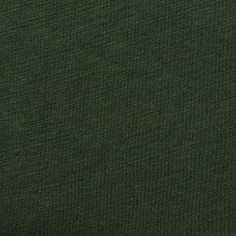 Dark Green Marl Jersey Knit, Cotton-Poly, 175 gsm