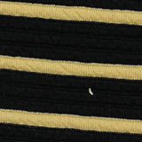 Black Horizontal-Stripe Knit, Polyester — texture