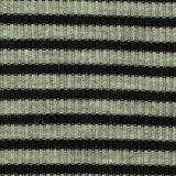 Black Horizontal-Stripe Rib Knit, Poly-Viscose — texture