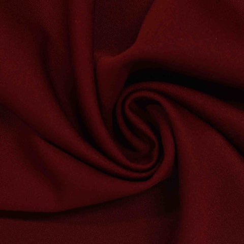 Polyester Stretch Linen-Look Fabric, 240 gsm, 152 cm — Red