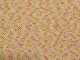 Orange Diamonds Jacquard, Cotton