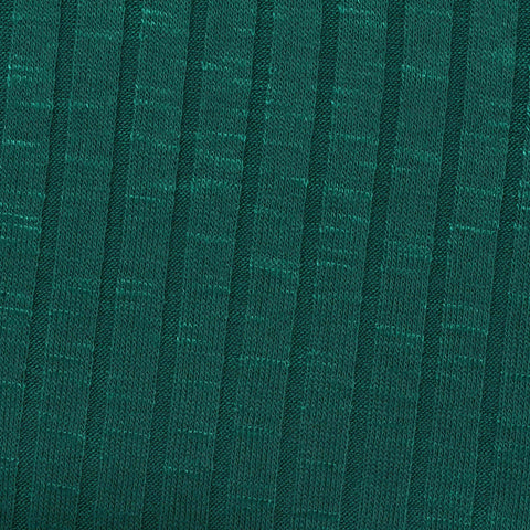 Viscose Polyester Stretch Rib Knit Fabric, 220 gsm — Green, ref EF-205512