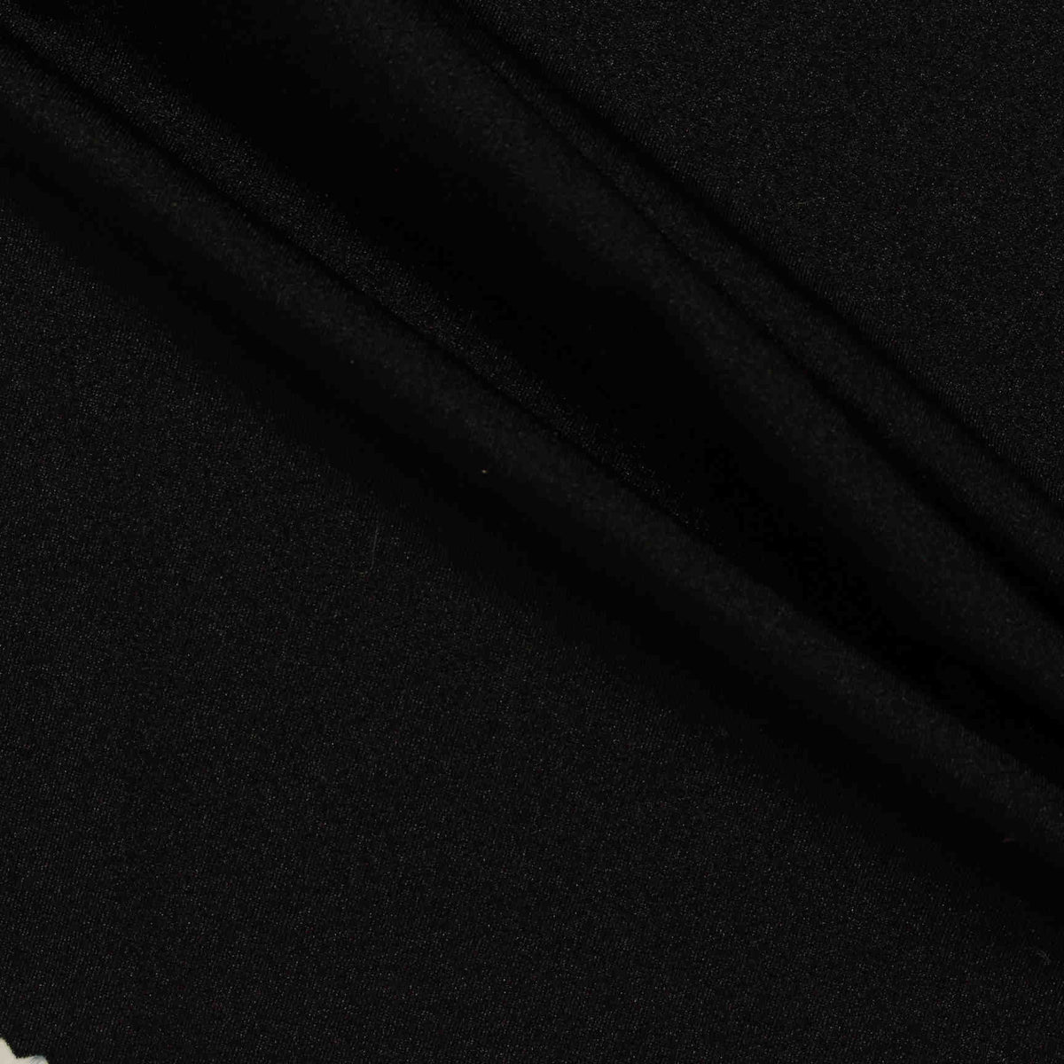 Nylon Stretch Knit Fabric, 200 gsm, 155 cm — Black