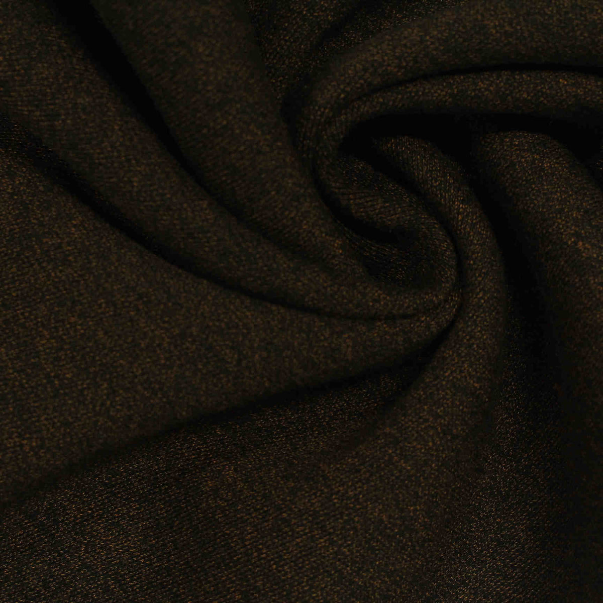 Dark Brown Marl French Terry, Cotton-Poly, 340 gsm