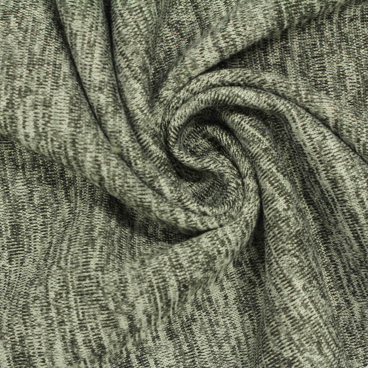 Grey Marl French Terry, Cotton-Poly, 320 gsm, 188 cm