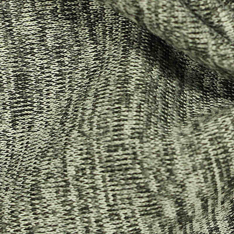 Grey Marl French Terry, Cotton-Poly, 320 gsm, 188 cm