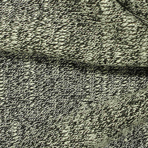 Grey Marl Chunky Knit, Viscose-Poly, 165 gsm