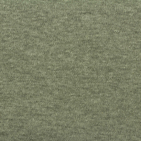 Green Marl Rib Knit, Cotton, 230 gsm