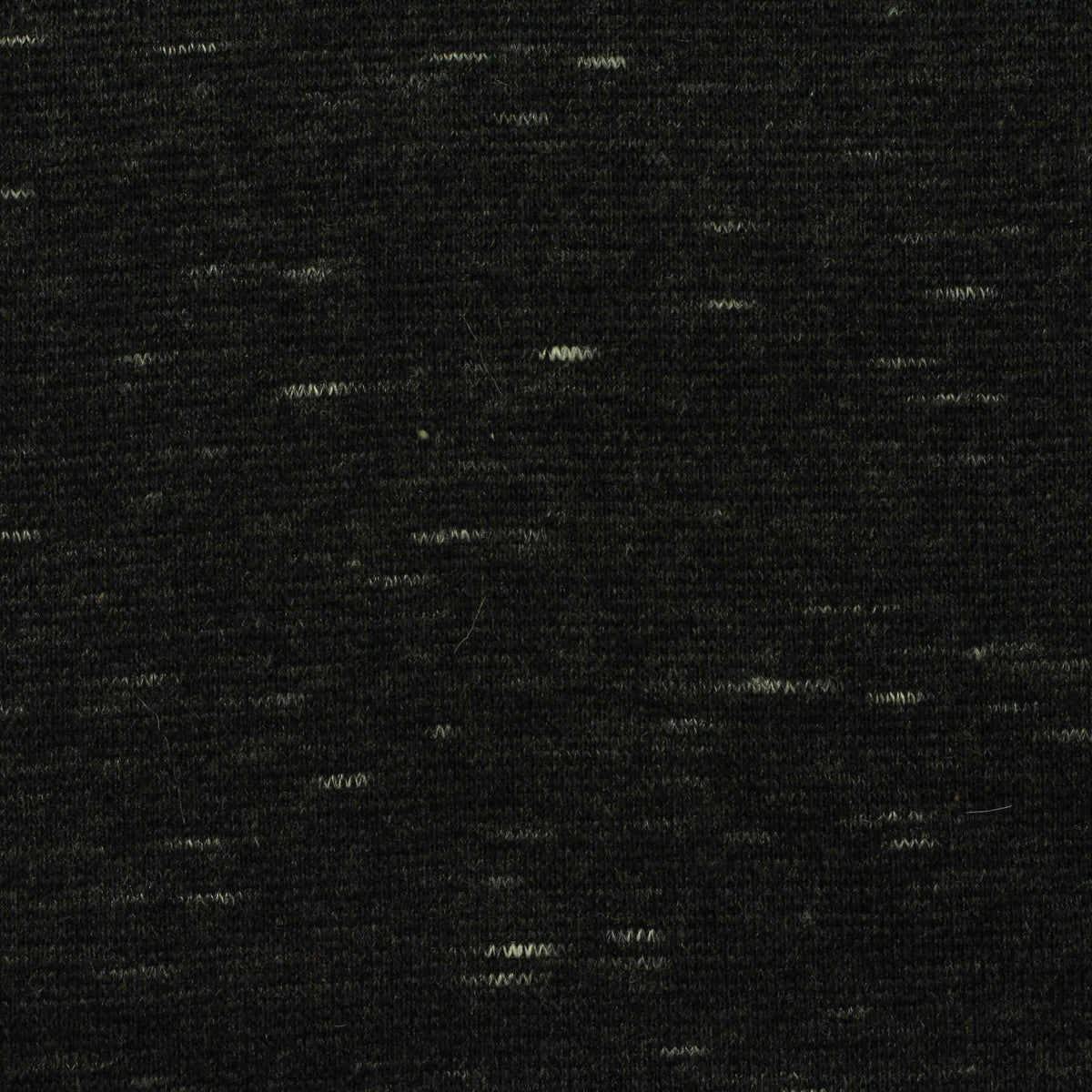 Dark Grey Marl Rib Knit, Cotton-Poly, 310 gsm