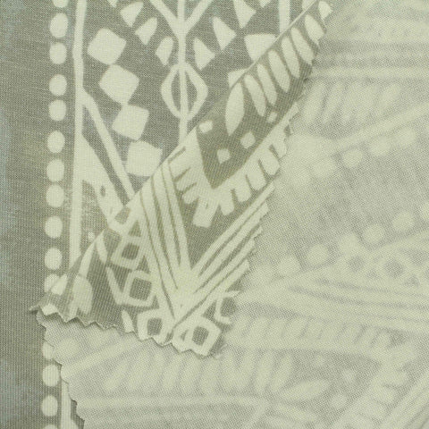 Cream Dots Knit, Viscose