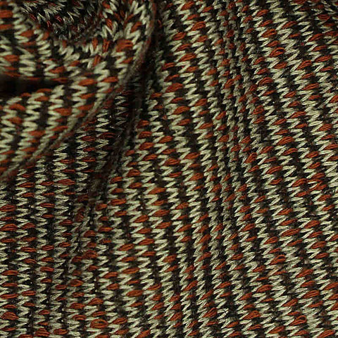 Brown Geometric Chunky Knit