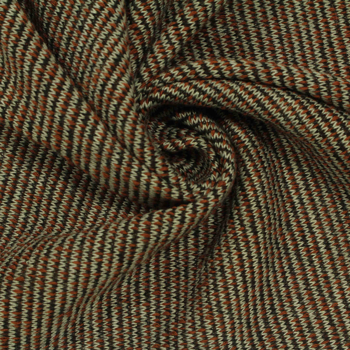 Brown Geometric Chunky Knit