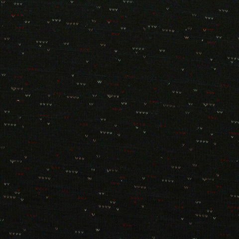 Red Marl Jacquard, Cotton-Poly