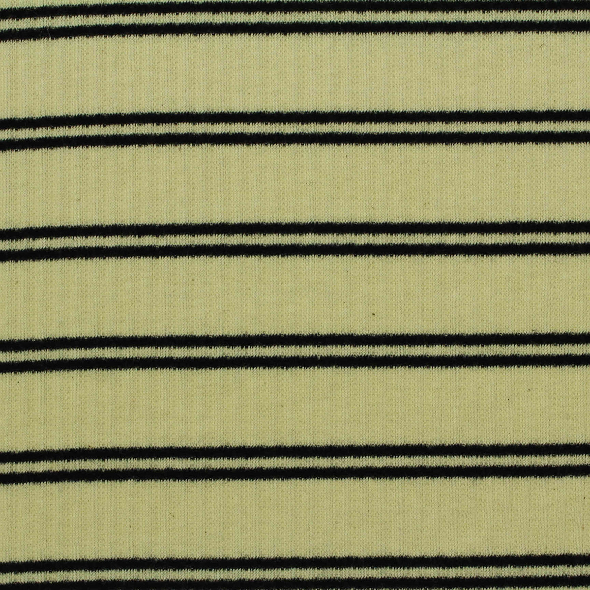 Black Stripes Rib Knit, Cotton