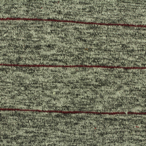 Red Horizontal-Stripe Jersey Knit, Viscose-Poly, 210 gsm