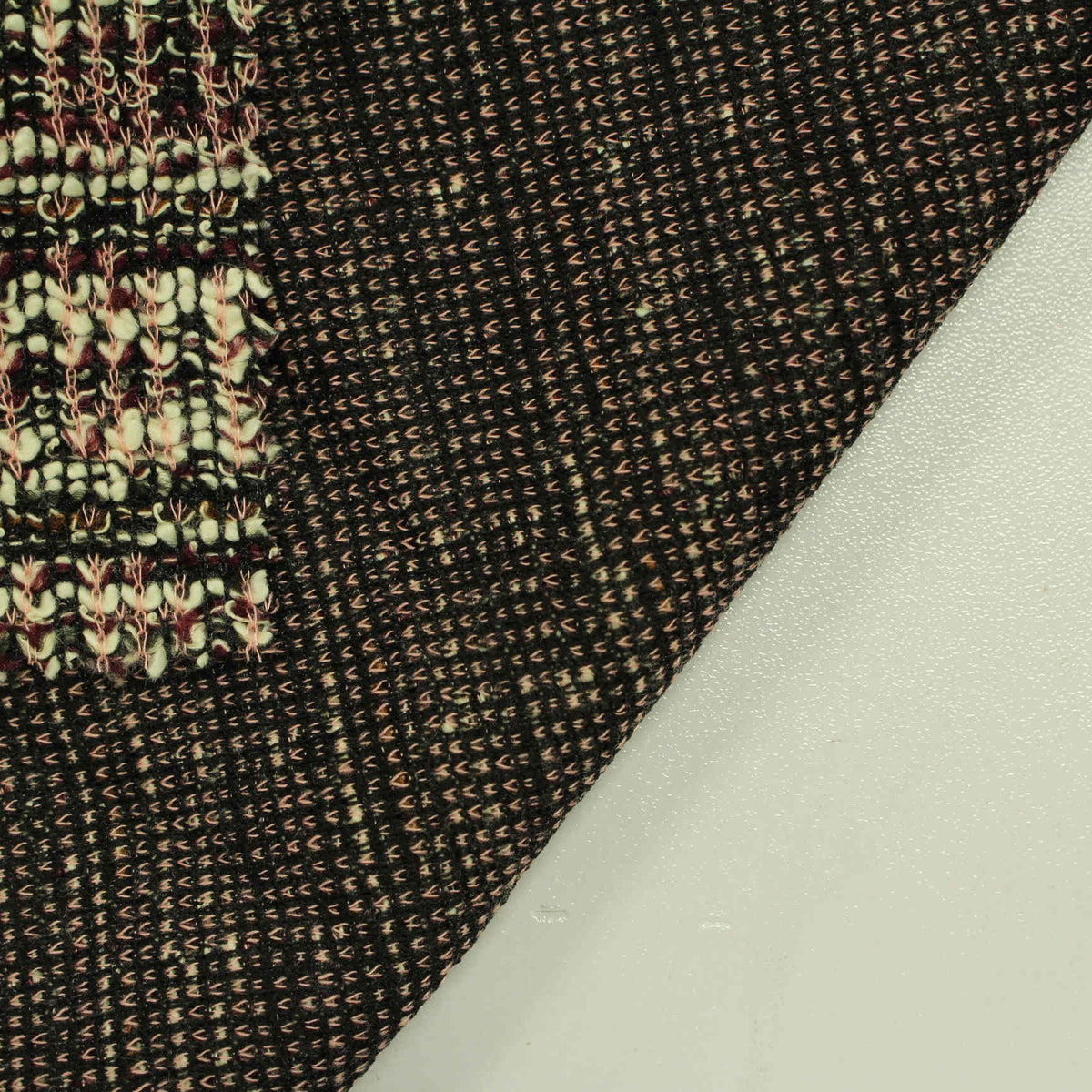 Cream Abstract Jacquard, Poly-Cotton