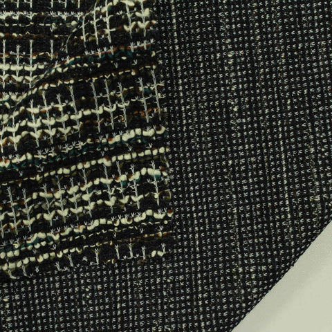 White Checks Jacquard, Poly-Cotton