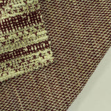 Maroon Houndstooth Jacquard, Cotton-Poly