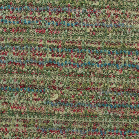 Green Horizontal-Stripe Jacquard, Poly-Acrylic
