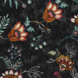 Orange Floral Knit, Polyester